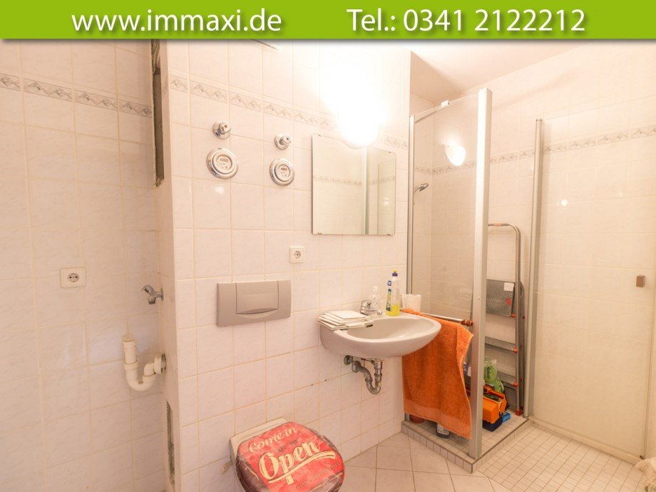 Badezimmer-mit-Dusche Etagenwohnung Leipzig