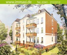 R�ckansicht Visualisierung EUTRITZSCH + 3 RAUM WOHNUNG ZUM KAUF + TOP AUSSTATTUNG + BALKON