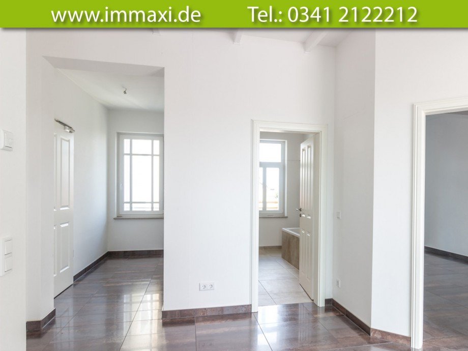 Blick-Flurbereich Dachgeschosswohnung Leipzig