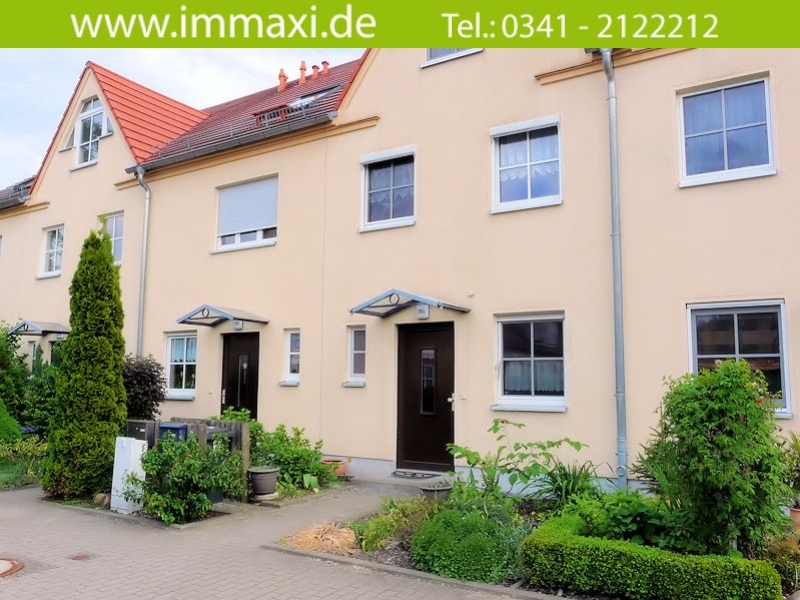 Vorderansicht Reihenh�user Leipzig-Probstheida Reihenmittelhaus Leipzig-Probstheida