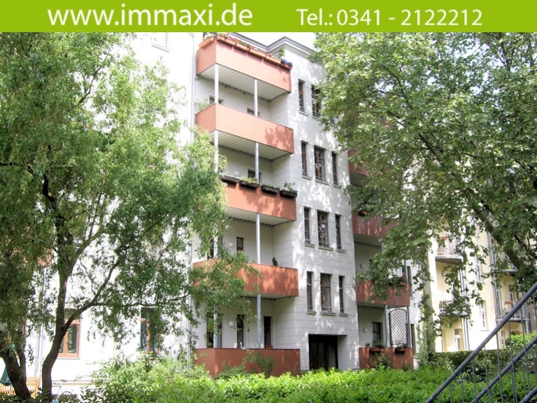 Aussenansicht hinten Innenhof Etagenwohnung Leipzig-Bachviertel