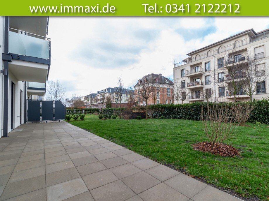 toller-Garten-mit-Terrasse Erdgeschosswohnung Leipzig