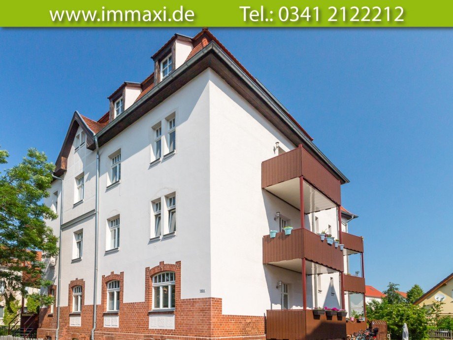 Hausansicht-Eigentumswohnung-Knautkleeberg Etagenwohnung Leipzig