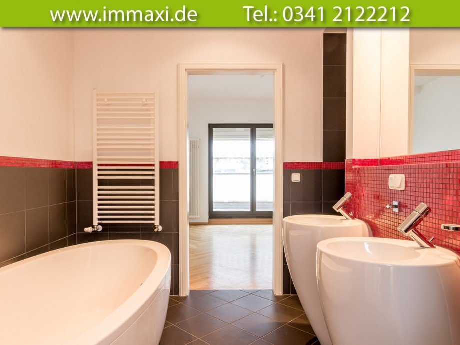 Badezimmer Dachgeschosswohnung Leipzig
