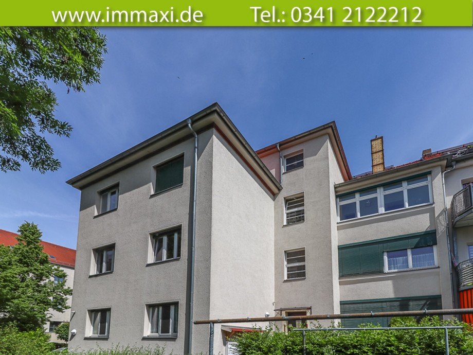 Hausansicht-R�ckseite Wohnanlagen Leipzig