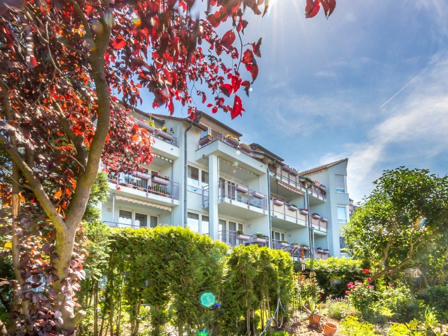 R�ckansicht Maisonettewohnung Leipzig