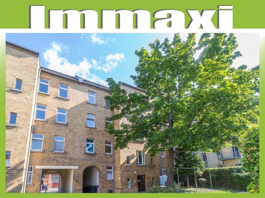 Hausansicht-R�ckseite Etagenwohnung Leipzig