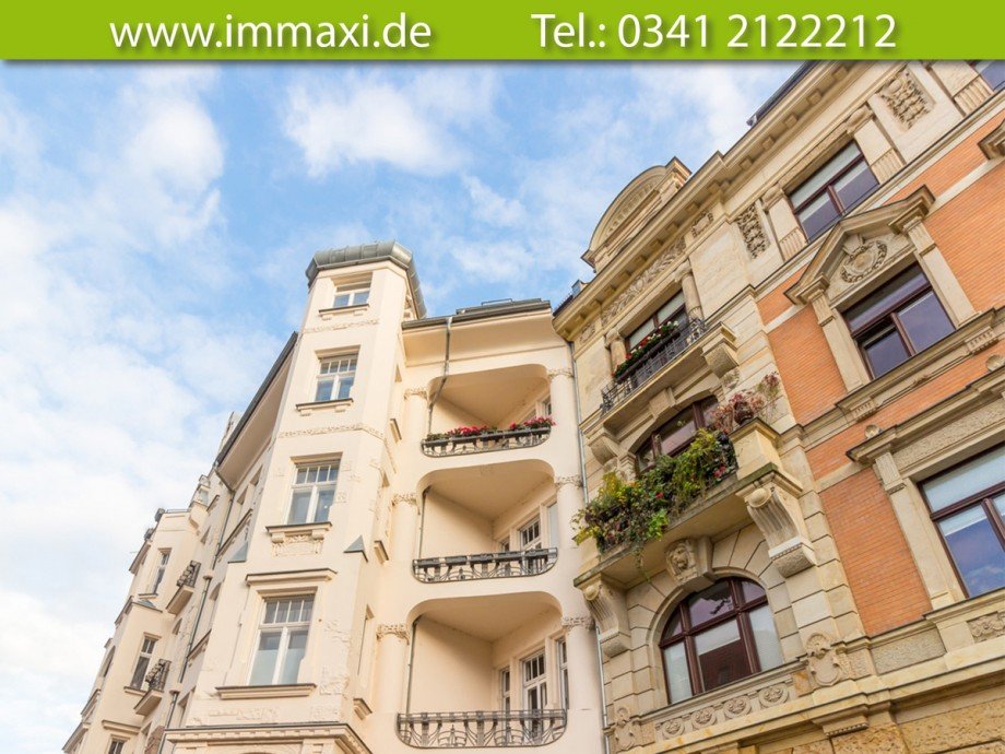 Hausansicht Etagenwohnung Leipzig