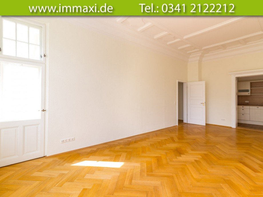 Wohnzimmer-3 Etagenwohnung Leipzig