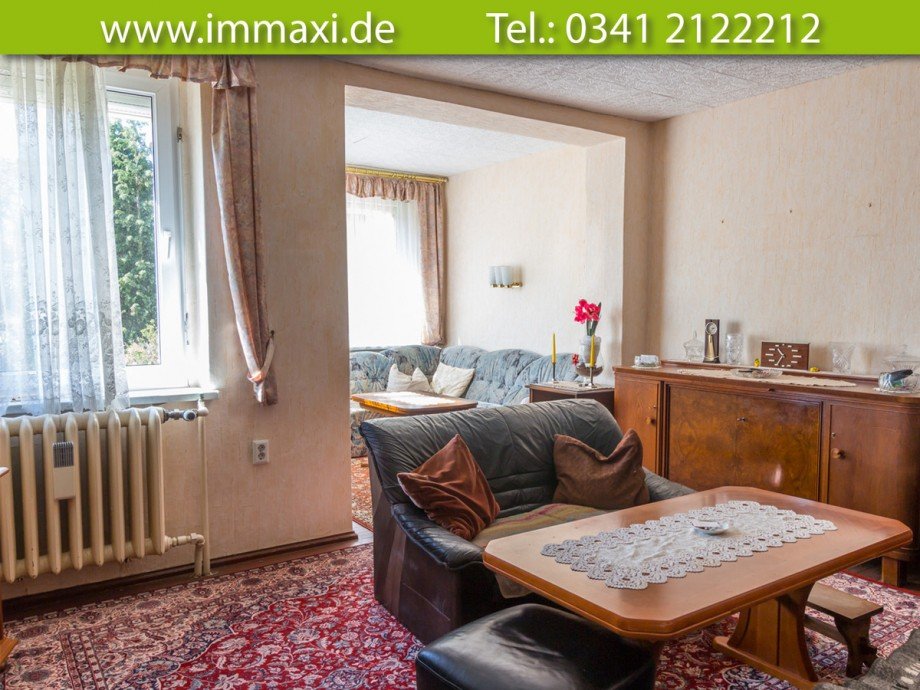 Wohnzimmer Doppelhaush�lfte Leipzig