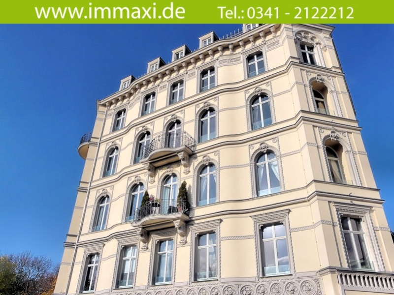 Hausansicht Fassade Stra�enansicht Etagenwohnung Leipzig