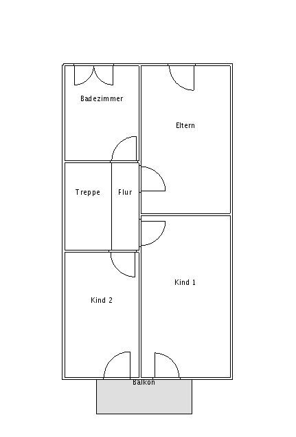 Grundriss Obergeschoss Reiheneckhaus Taucha