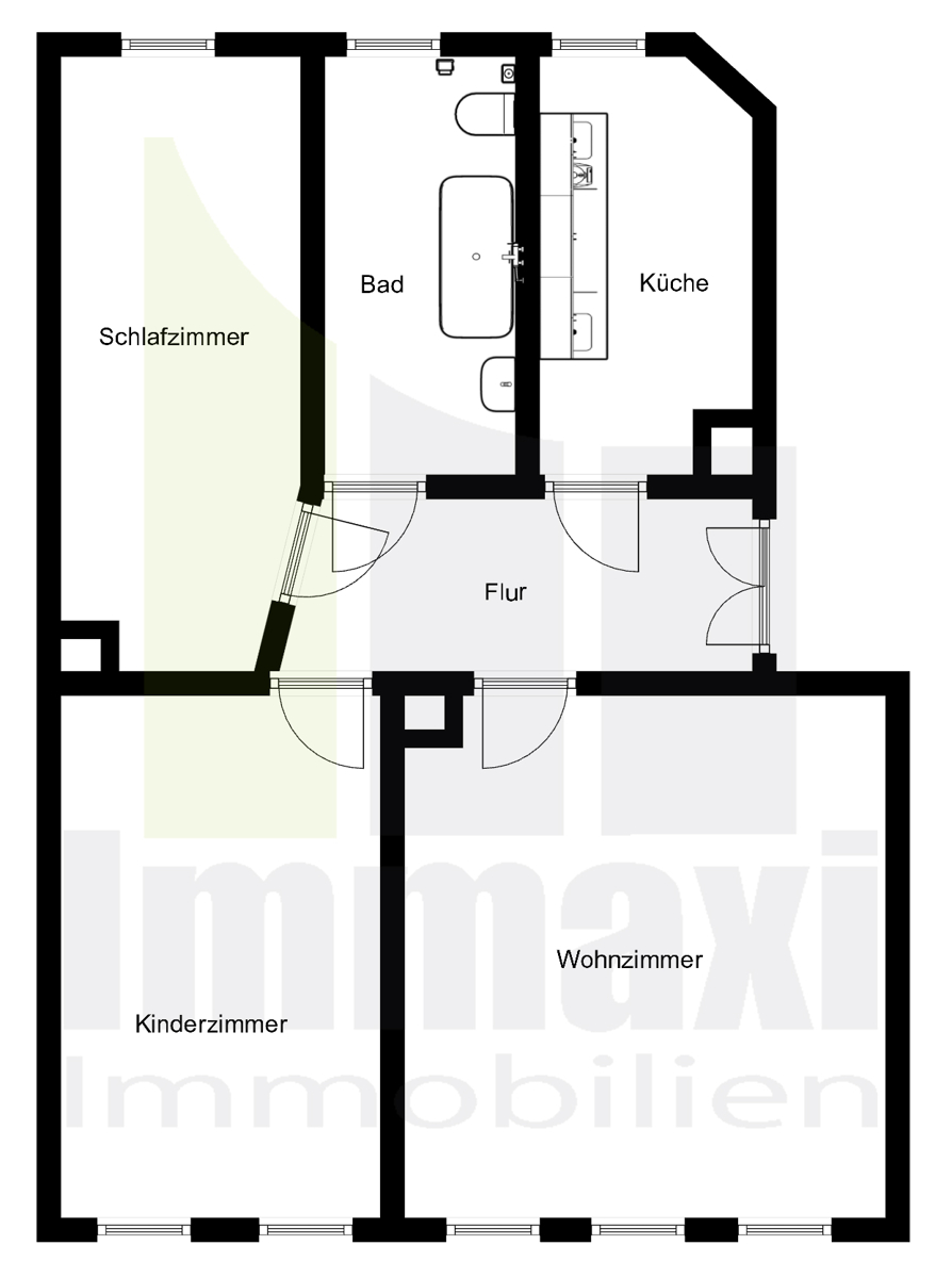 Grundriss Etagenwohnung Leipzig