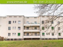 R�ckansicht-Hinterhof-Ortrunweg-Leipzig-L��nig L�SSNIG+ 2 RAUM WOHNUNG ZUM KAUF + BALKON + VERMIETET