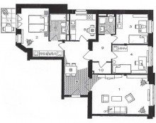 Grundriss GOHLIS S�D + 4 RAUM WOHNUNG MIT BALKON ZUM KAUF + VERMIETET