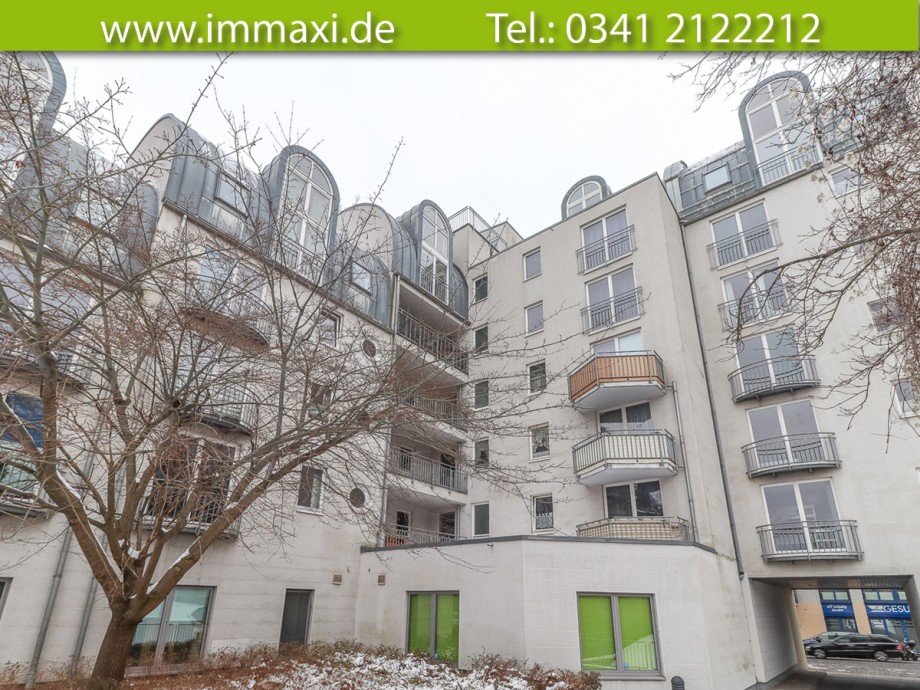 Hausansicht-R�ckseite Maisonettewohnung Leipzig