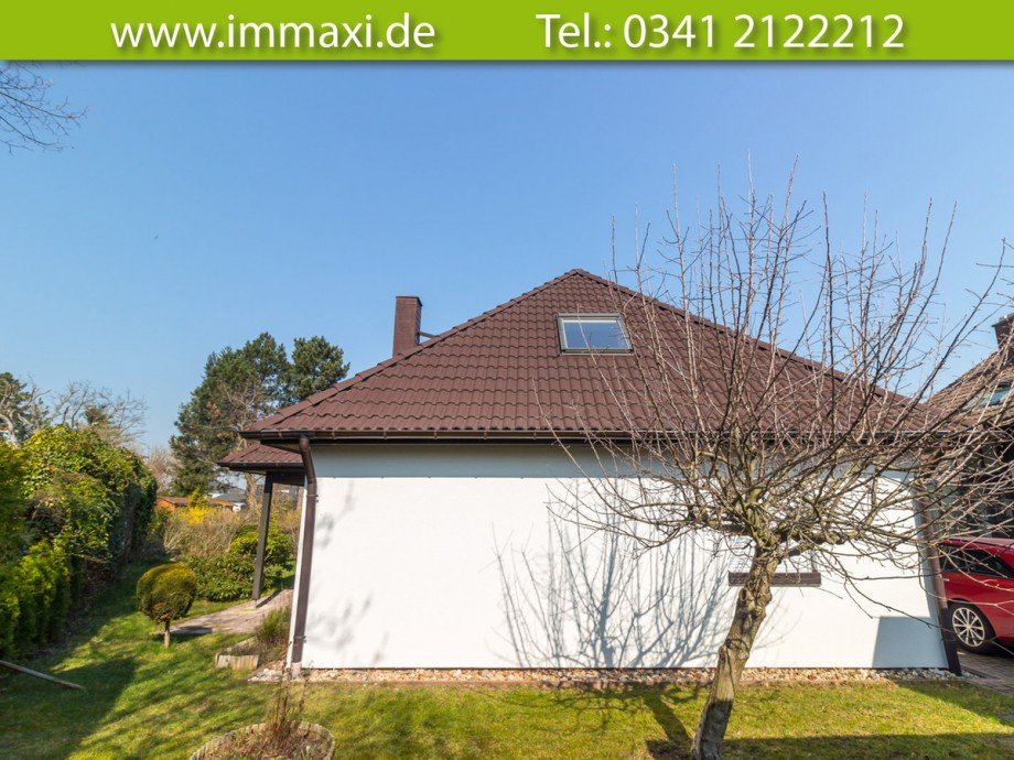 Hausansicht-R�ckseite Einfamilienhaus Markkleeberg
