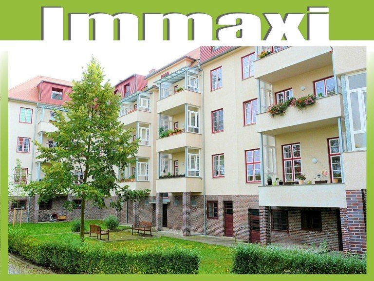 Hausansicht hinten (1) Leipzig - Marienbrunn Etagenwohnung 3 RAUM WOHNUNG KAUFEN MARIENBRUNN + BALKON + NEU RENOVIERT