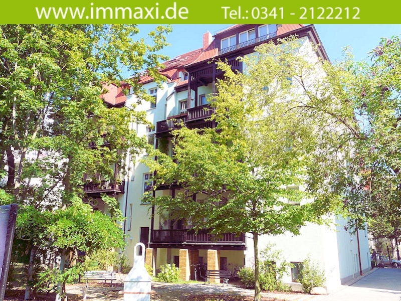 Hausansicht hinten Etagenwohnung Leipzig