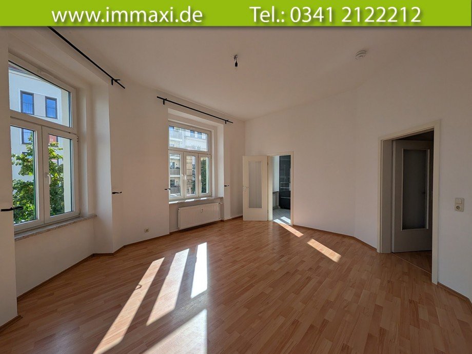 Wohnzimmer-(2) Etagenwohnung Leipzig