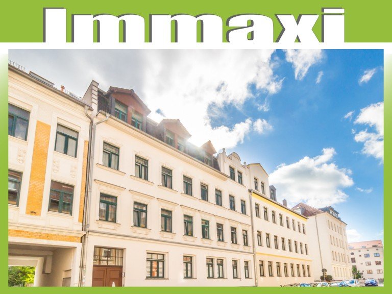 Hausansicht-Eigentumswohnung-2-Zimmer Leipzig - Lindenau Etagenwohnung LINDENAU + 2 RAUM WOHNUNG ZUM KAUF + BALKON + VERMIETET