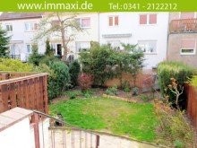 Blick in den Garten CONNEWITZ REIHENHAUS AM WALD IN TOLLER LAGE + GARTEN + TERRASSE