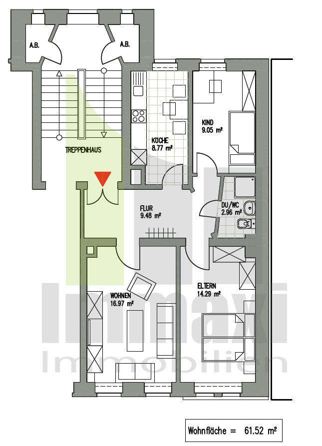 Grundriss Etagenwohnung Leipzig