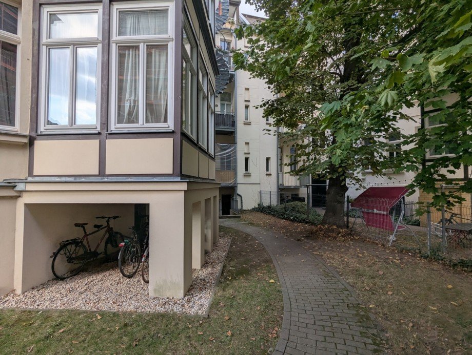 Innenhof Etagenwohnung Leipzig