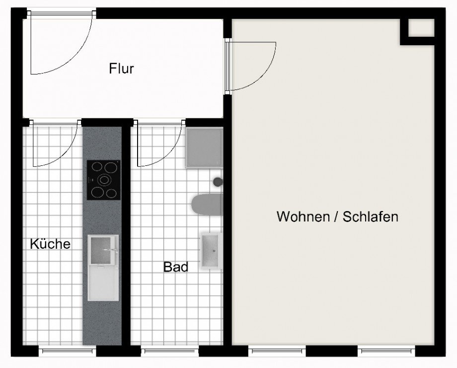Grundriss Etagenwohnung Leipzig
