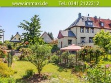 Hausansicht-Gartenseite LEIPZIG-ST�TTERITZ + REIHENENDHAUS MIT ERDW�RMEPUMPE + 2 GARAGEN
