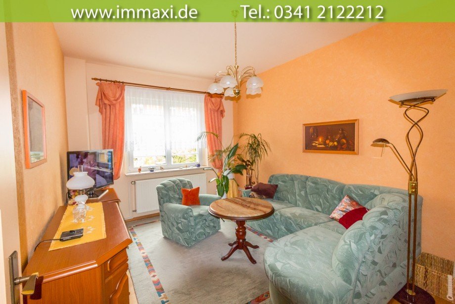 Wohnzimmer-vorderer-Teil Doppelhaush�lfte Leipzig