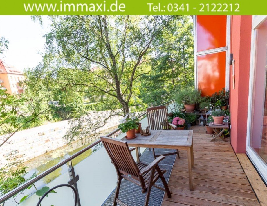 traumhafte Terrasse Etagenwohnung Leipzig