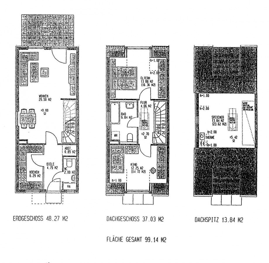 Grundriss Reihenhaus Borsdorf