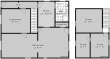 Grundriss PORTITZ + EINFAMILIENHAUS ZUM KAUF + TOLLES GRUNDST�CK