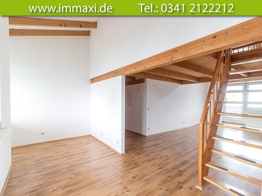 Essbereich-und-Wohnzimmer Maisonettewohnung Leipzig