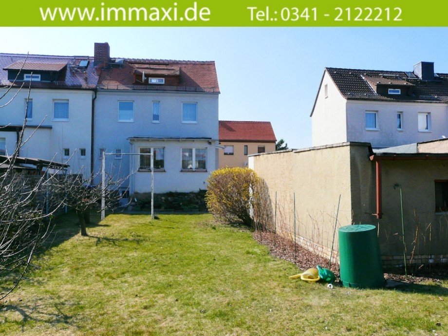 Hausansicht von Hinten Doppelhaush�lfte Leipzig