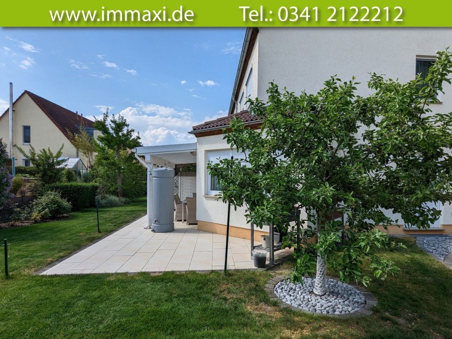 Gartenansicht Einfamilienhaus Leipzig