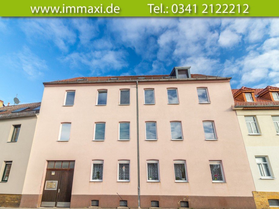 Hausansicht-Vorderseite Mehrfamilienhaus Leipzig