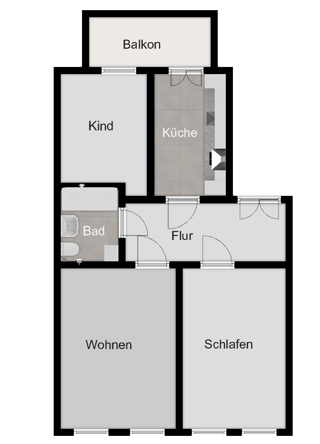 Grundriss Etagenwohnung Leipzig