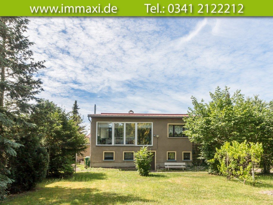 Hausansicht-Gartenseite Einfamilienhaus Markkleeberg