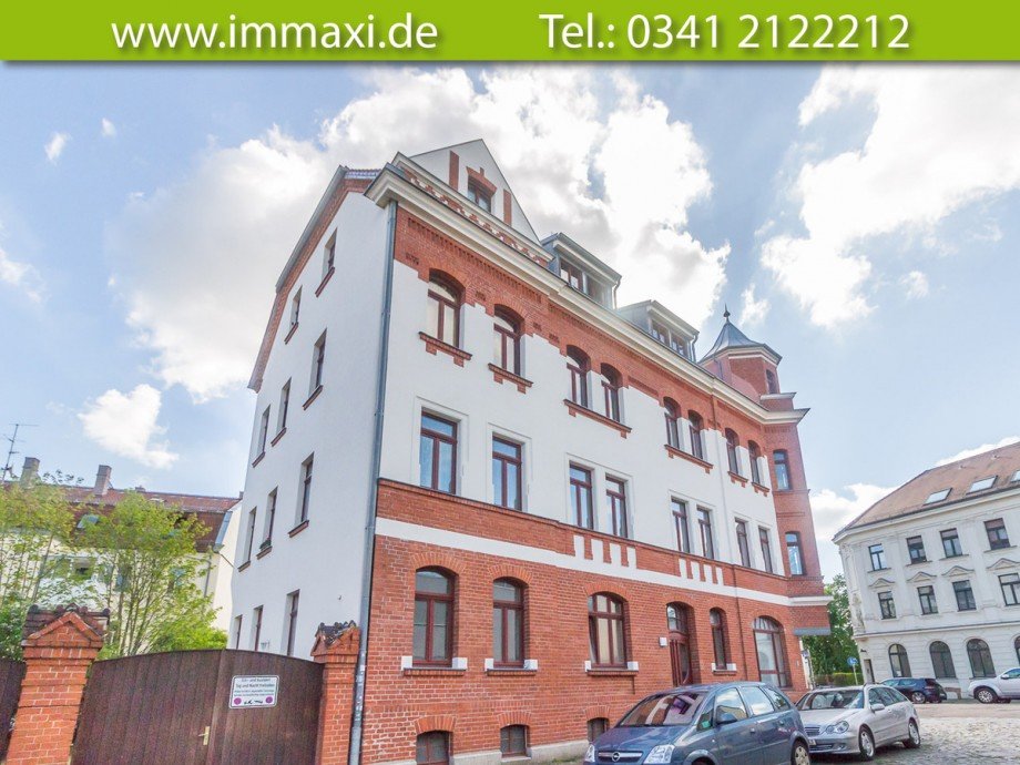 Seitenansicht Mehrfamilienhaus Leipzig