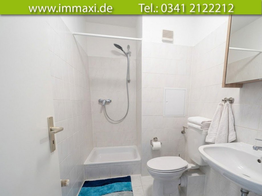 Badezimmer - KI-bearbeitete Darstellung Dachgeschosswohnung Leipzig