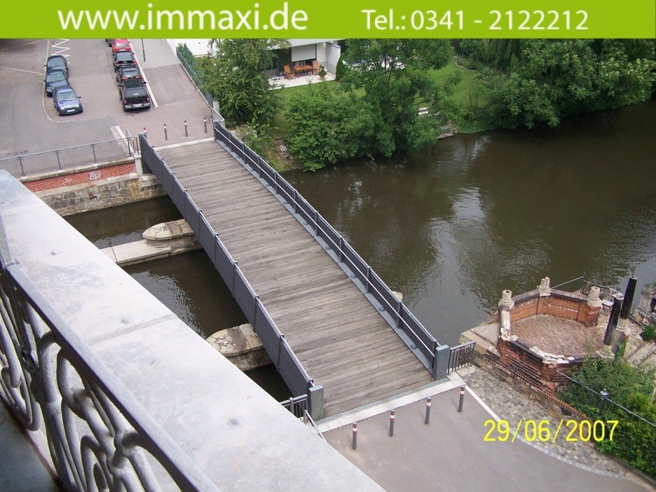 Ausblick Balkon Etagenwohnung Leipzig