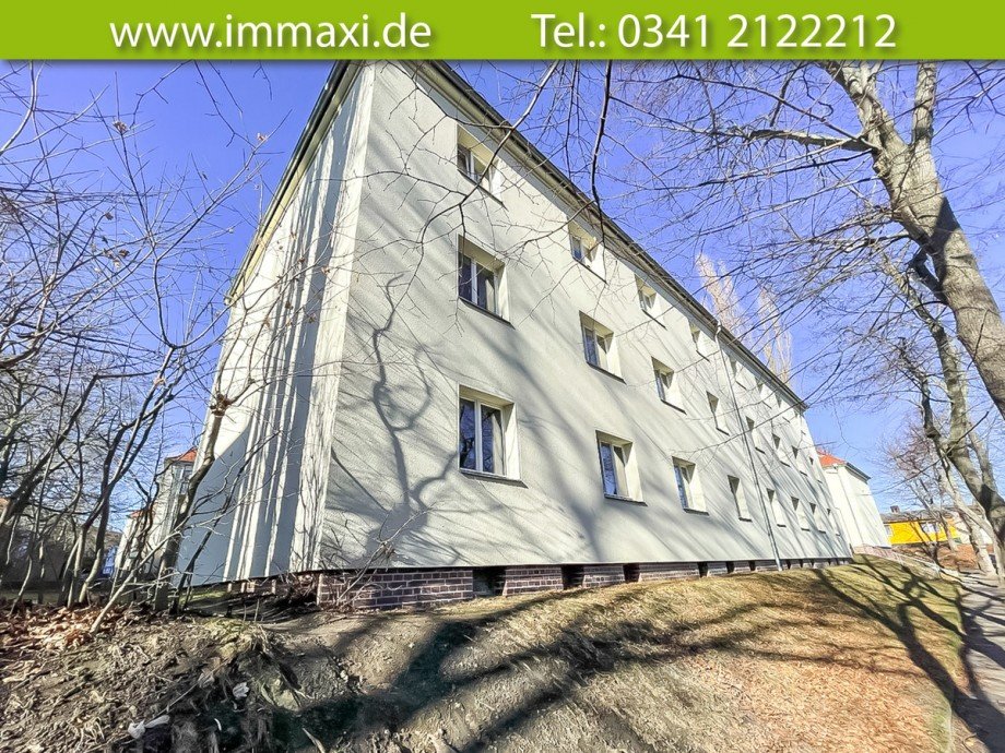 Hausansicht-Vorderseite Etagenwohnung Leipzig