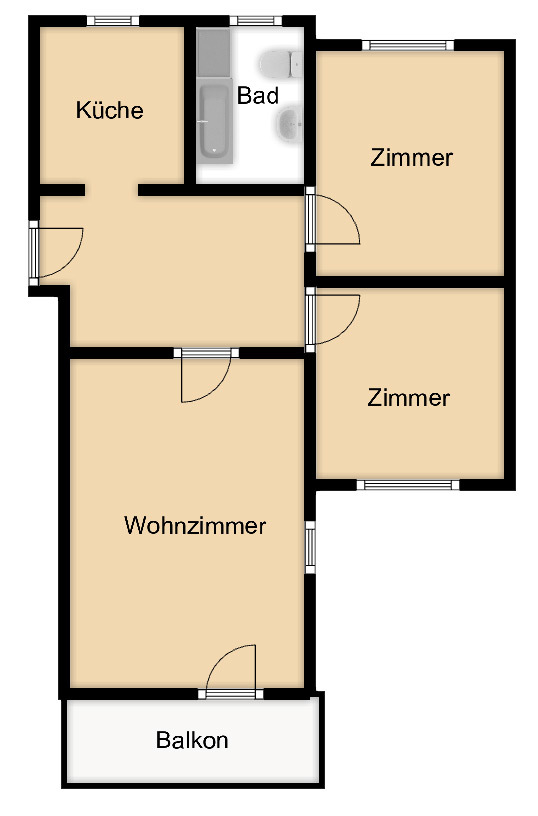 Grundriss Etagenwohnung Leipzig