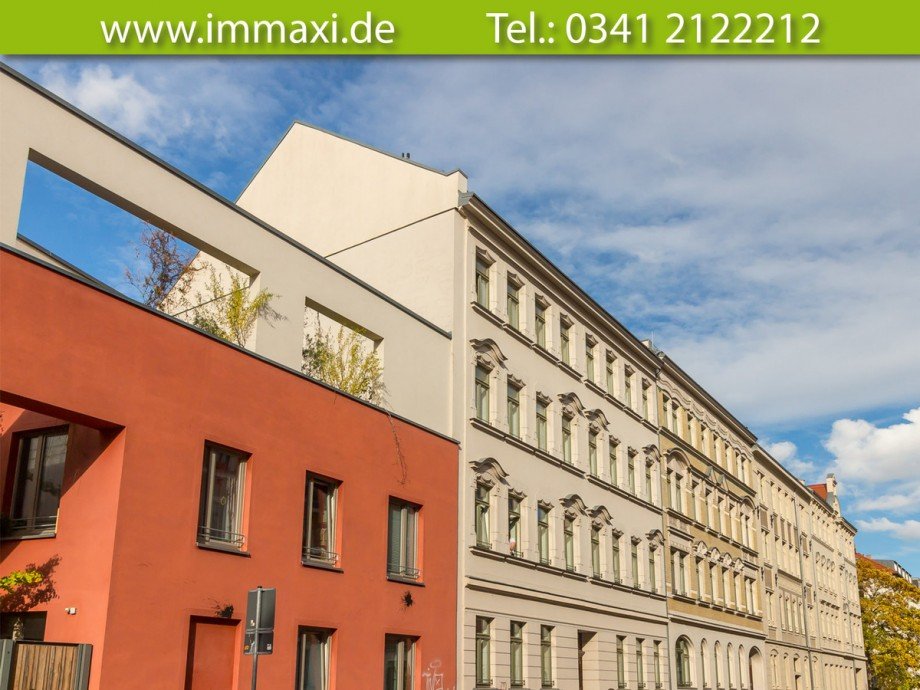 Hausansicht-Eigentumswohnung-Lindenau-Stra�enseite-(2) Erdgeschosswohnung Leipzig