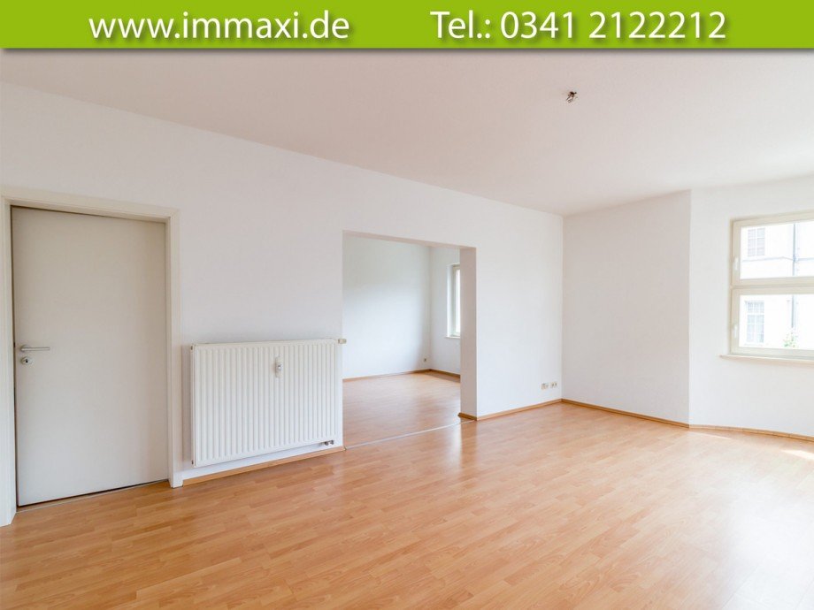 Wohnzimmer-(1) Etagenwohnung Leipzig