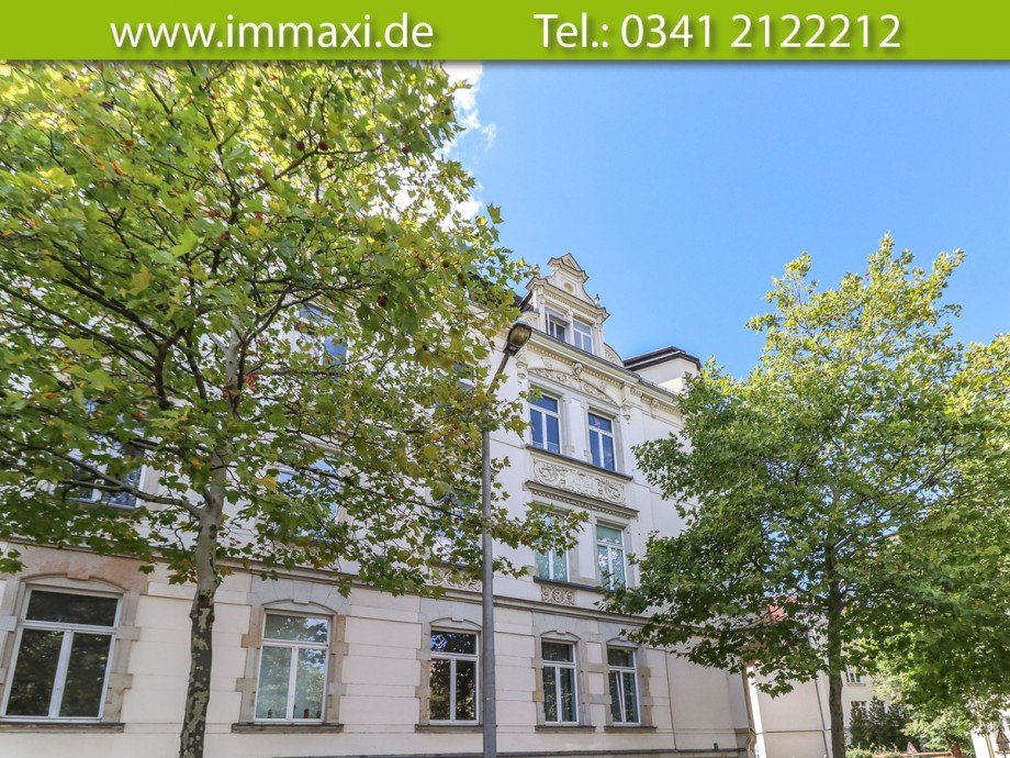 Hausansicht-Stra�enseite-(2) Etagenwohnung Leipzig