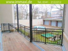 Balkon (1) ZENTRUM WEST + 4 RAUM WOHNUNG + EIGENER GARTEN + PARKETT + STUCK + GARAGE