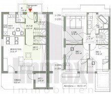 Grundriss AB 01.07.2026 + Markkleeberg + 4 RAUM REIHENHAUS ZUR MIETE